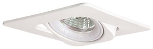 REWL - B1380-W-WH - Elite - 3" Square Directional Trim - White Color - For MR16 - Bulb Not Included