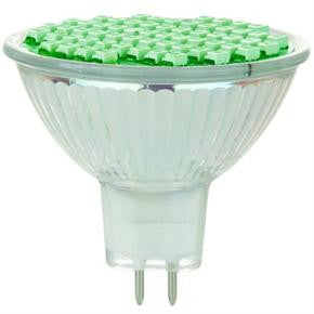 Sunlite - LED - MR16 - Colored Mini Reflector - 2Watt - GU5.3  - Green Color - Bi-Pin Base