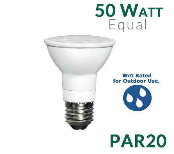 PAR20 7 Watt LED Light Bulb SSL-7PAR20/XX 3000K, 4000K, 5000K OverstockBulbs.com