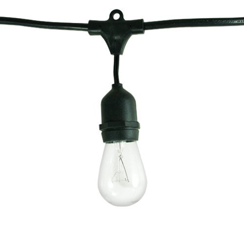 Bulbrite -  48FT - String Light Set with S14/15Pcs Bulbs - Medium E26 Base - 120V