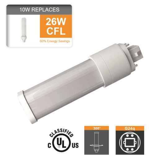 10 Watt 10W LED Replacement Lamp for 4 Pin CFL 