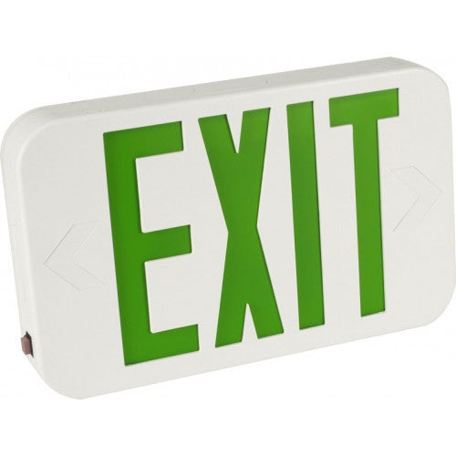 Orbit - LED - Micro Thermoplastic - Exit Sign with Battery Back-Up - 120V - UL Listed for Damp Location