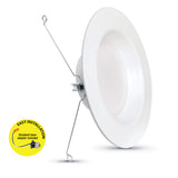 Feit Electric 65W Equivalent Warm White (3000K) 5/6 in. White Trim Recessed Retrofit Dimmable LED Downlight Module - LEDG2R56/930/30K